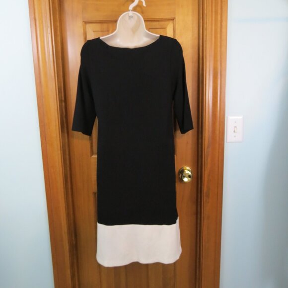Zaraknit Black Shift Dress Short Sleeve Office Business Size Large - Picture 5 of 8